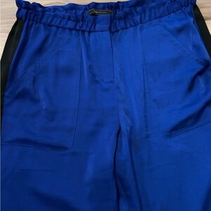 BCBGMaxAzria Royal Blue Satin Joggers